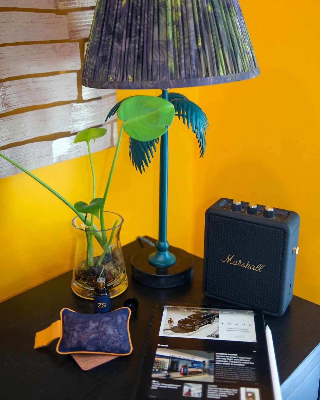 THAI SPA LEMONGRASS CAR/HOME ESSENCE POUCH & WOODEN COASTER - Image 3